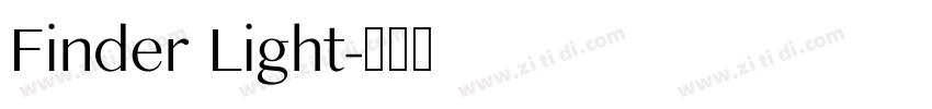 Finder Light字体转换